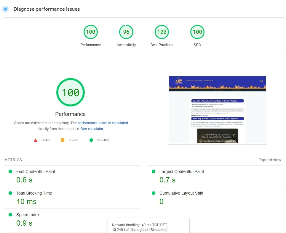 pagespeed insight desktop